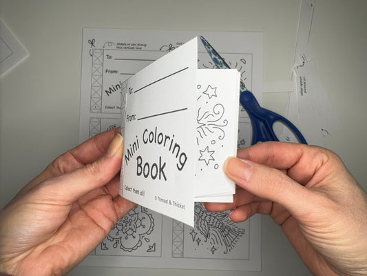 Mini Coloring Book - Birds & Flowers