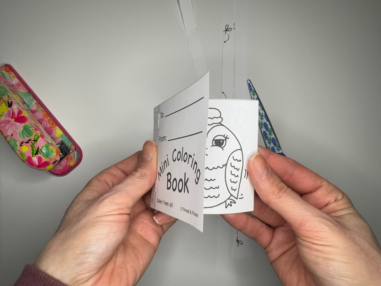 Mini Coloring Book - Holiday Book 2 (X-mas Animals)