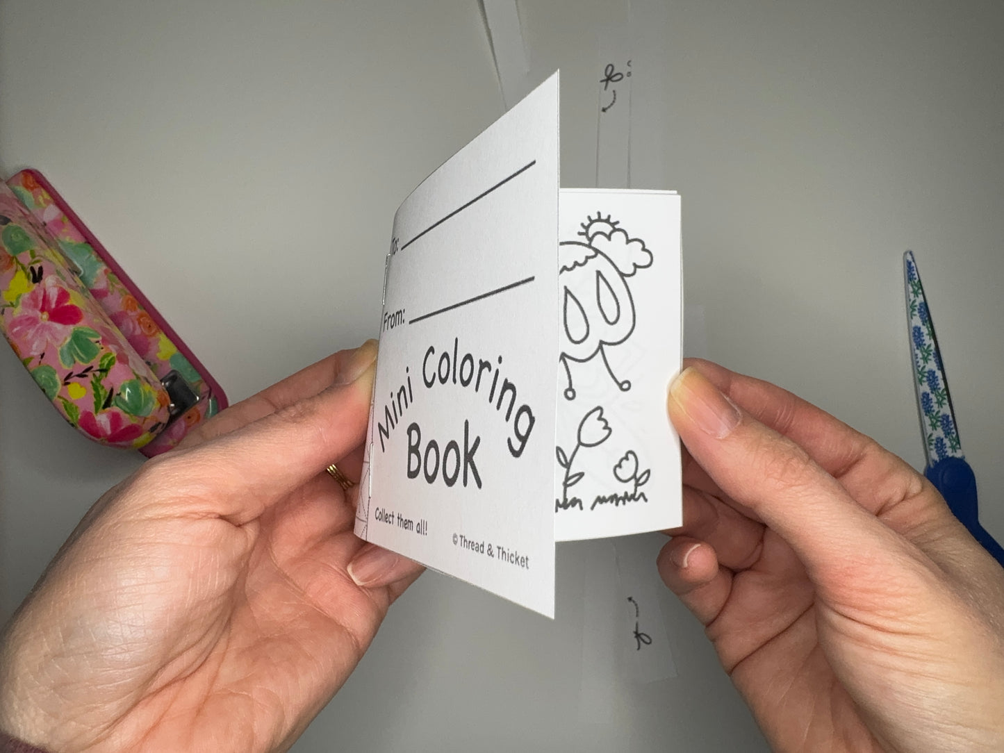 Mini Coloring Book - Nature & Flowers