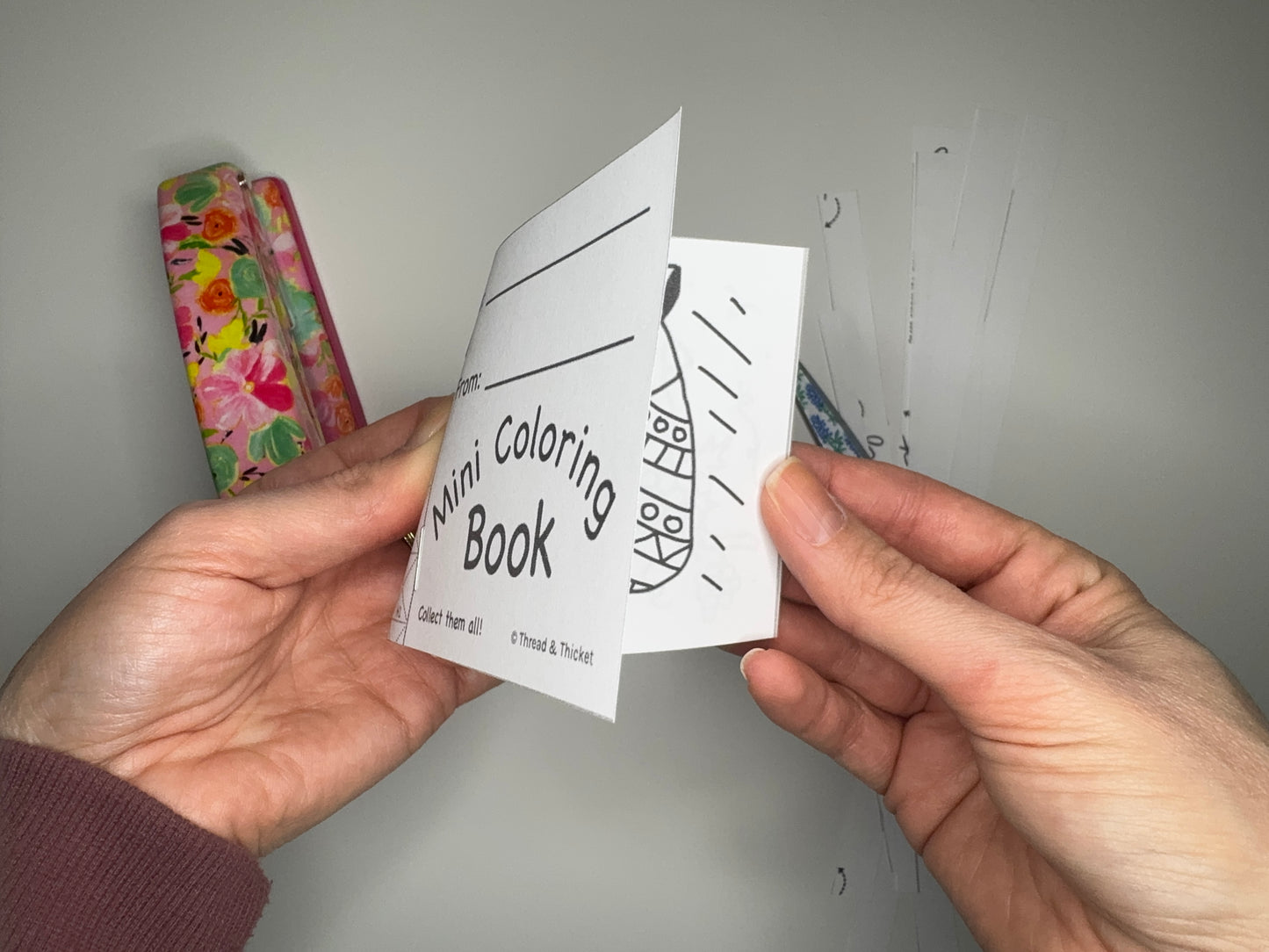 Mini Coloring Book - Holiday Book 1 (Tree/Stocking)